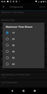 Maximum Time Shown